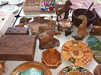 Lot 295 - houten decoratie. 60 stuks - afbeelding 2 van  6