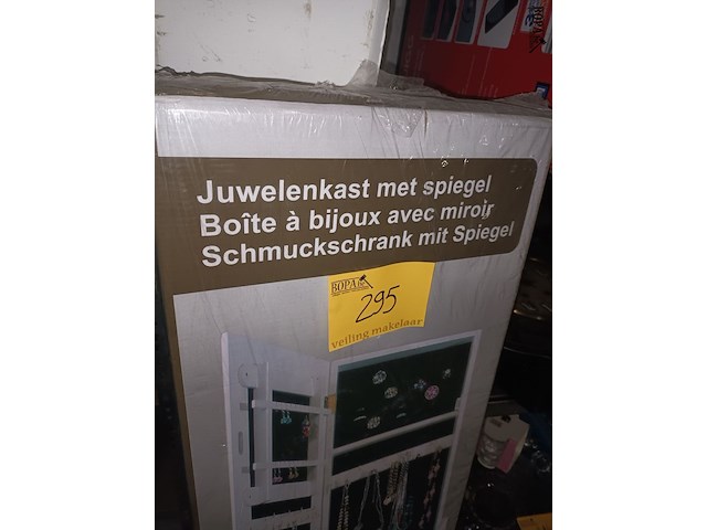 Lot 295 - juwelenkast met spiegel - afbeelding 4 van  4