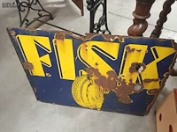 Lot 296 - emaille reclamebord fisk dubbelzijdig - afbeelding 4 van  4