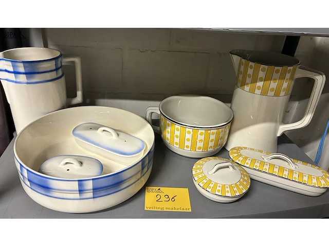 Lot 296 - vintage lampetset - 2 stuks - afbeelding 1 van  4
