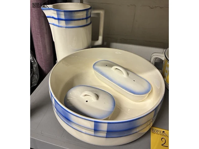 Lot 296 - vintage lampetset - 2 stuks - afbeelding 2 van  4