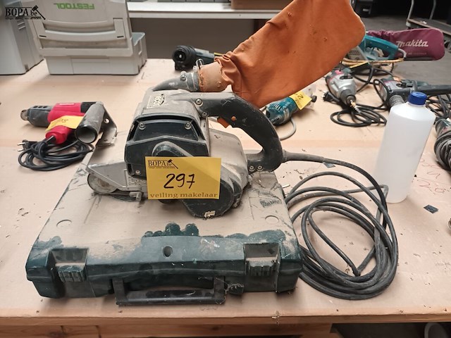 Lot 297 - bandschuurmachine elu - afbeelding 1 van  4
