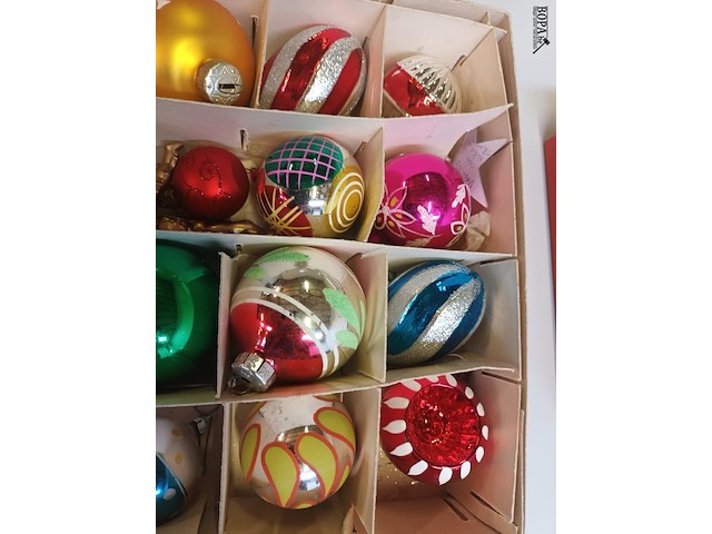 Lot 298 - antieke kerstballen. 12 stuks - afbeelding 2 van  3