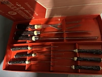 Lot 298 - retro bestekset vlees - afbeelding 2 van  2