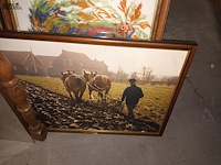 Lot 298 - spiegel en kaders. 5 stuks - afbeelding 2 van  5