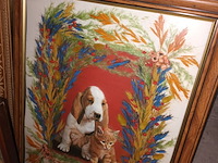 Lot 298 - spiegel en kaders. 5 stuks - afbeelding 3 van  5