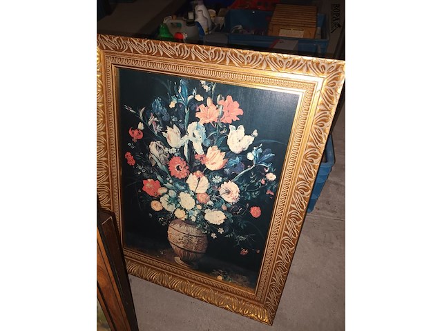 Lot 298 - spiegel en kaders. 5 stuks - afbeelding 4 van  5