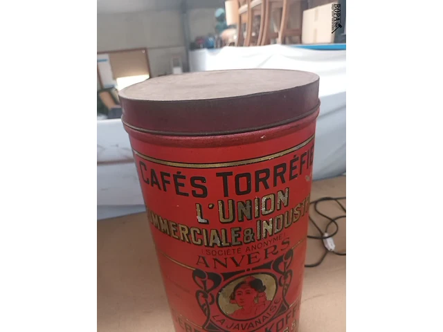 Lot 299 - grote blikken doos van koffie - afbeelding 2 van  3