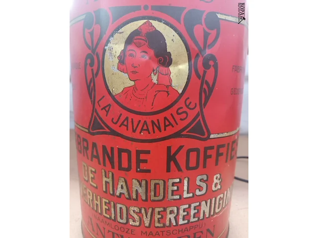 Lot 299 - grote blikken doos van koffie - afbeelding 3 van  3