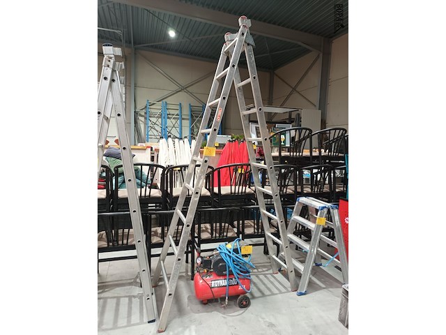 Lot 3 - aluminium ladder - afbeelding 1 van  3