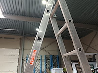 Lot 3 - aluminium ladder - afbeelding 2 van  3