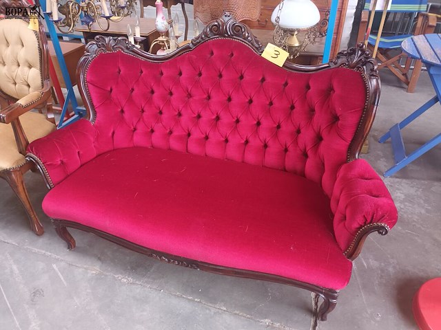 Lot 3 - antieke zetel - afbeelding 1 van  4