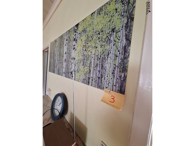Lot 3 - canvas, klok en radio - afbeelding 1 van  4