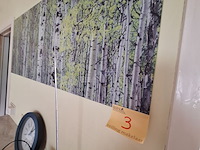 Lot 3 - canvas, klok en radio