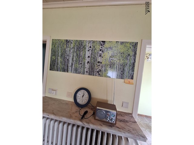 Lot 3 - canvas, klok en radio - afbeelding 2 van  4