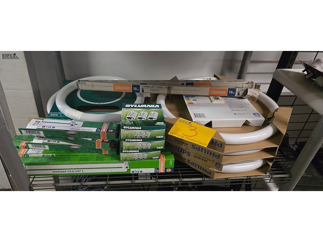 Lot 3 - diverse led en spaarlampen en starters - afbeelding 1 van  4