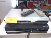 Lot 3 - dvd speler en videorecorder