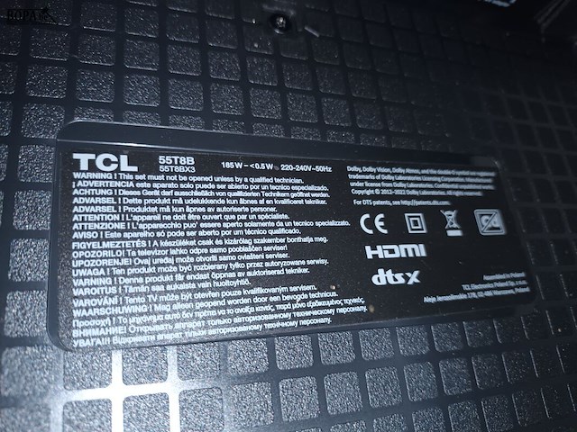 Lot 3 - flat tv tcl 55” - afbeelding 6 van  6