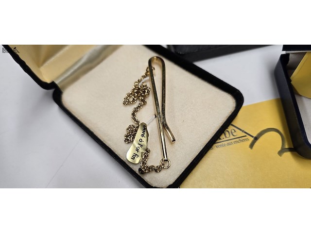 Lot 3 - juwelen verguld 3 stuks - afbeelding 2 van  4