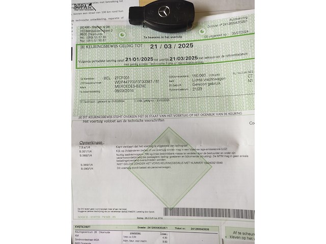 Lot 3 - mercedes vito (2016-chass.wdf44770313133387) - afbeelding 8 van  29