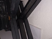 Lot 3 - metalen tafelpoten x-vorm. 4 stuks - afbeelding 2 van  4