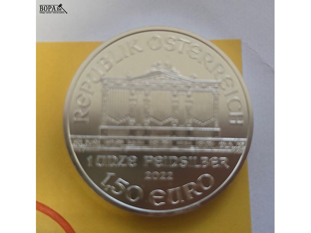 Lot 3 - oostenrijk wiener philharmoniker 2022 – 2 x 1,50 euro - afbeelding 3 van  3