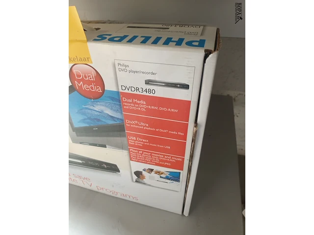 Lot 3 - philips dvd speler/recorder - afbeelding 2 van  3