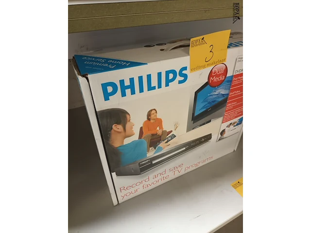 Lot 3 - philips dvd speler/recorder - afbeelding 3 van  3