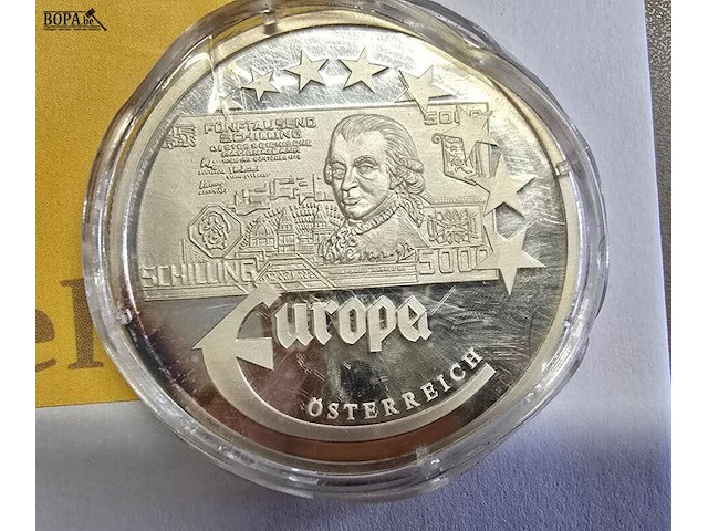 Lot 3 - set zilveren herdenkingsmunten europa 1997 - afbeelding 1 van  8