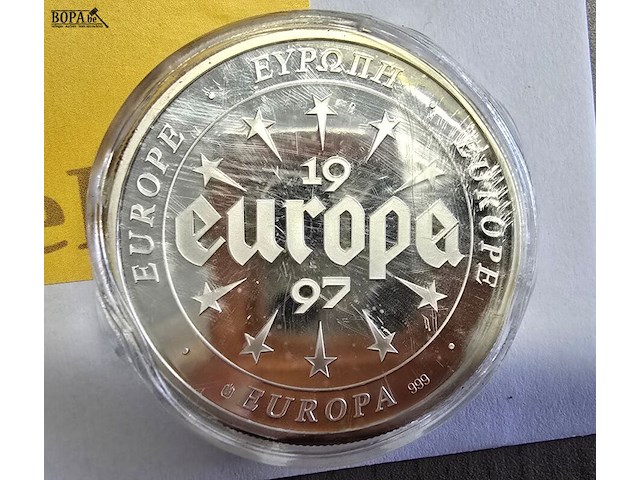 Lot 3 - set zilveren herdenkingsmunten europa 1997 - afbeelding 2 van  8