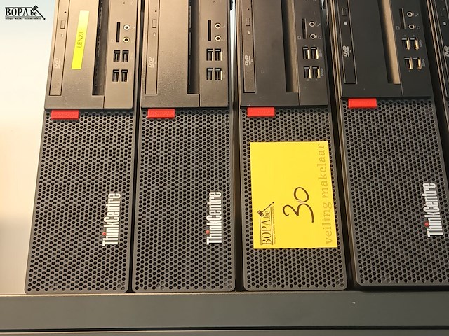 Lot 30 - desktop lenovo thinkcentre. 5 stuks - afbeelding 3 van  3