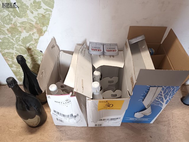 Lot 30 - dummy flessen champagne en vodka. 11 stuks - afbeelding 1 van  5