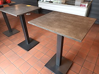 Lot 30 - hoge horeca tafels. 3 stuks - afbeelding 2 van  3
