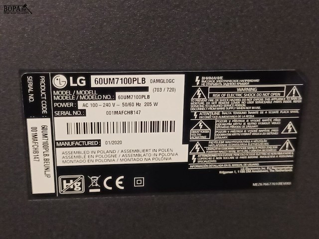Lot 30 - lg flat tv 150 cm - afbeelding 3 van  5
