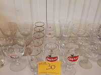 Lot 30 - oude bierglazen. 25 stuks