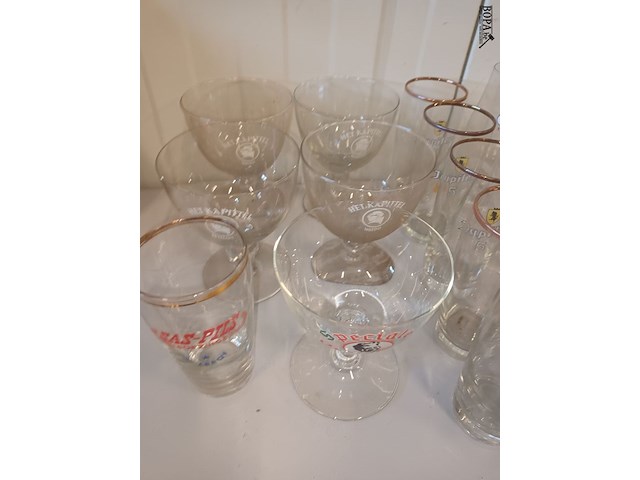Lot 30 - oude bierglazen. 25 stuks - afbeelding 2 van  5