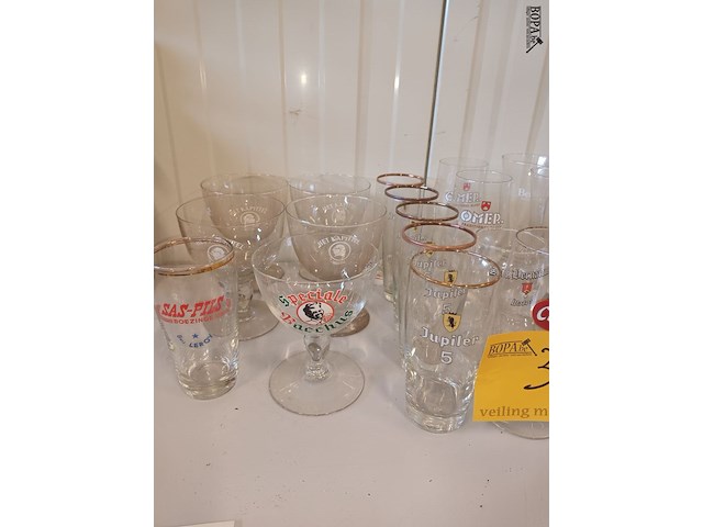 Lot 30 - oude bierglazen. 25 stuks - afbeelding 3 van  5