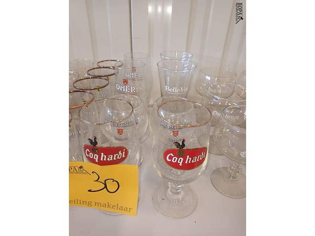 Lot 30 - oude bierglazen. 25 stuks - afbeelding 4 van  5