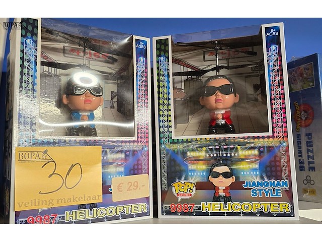 Lot 30 - pop helicopter jiangnan style nieuw 4 stuks - afbeelding 1 van  5