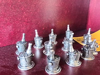 Lot 30 - vintage naamkaarthouders. 12 stuks - afbeelding 3 van  4
