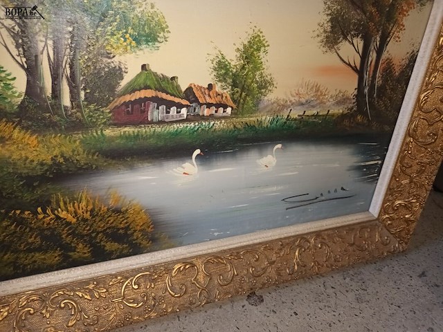 Lot 300 - schilderij in kader - afbeelding 3 van  3