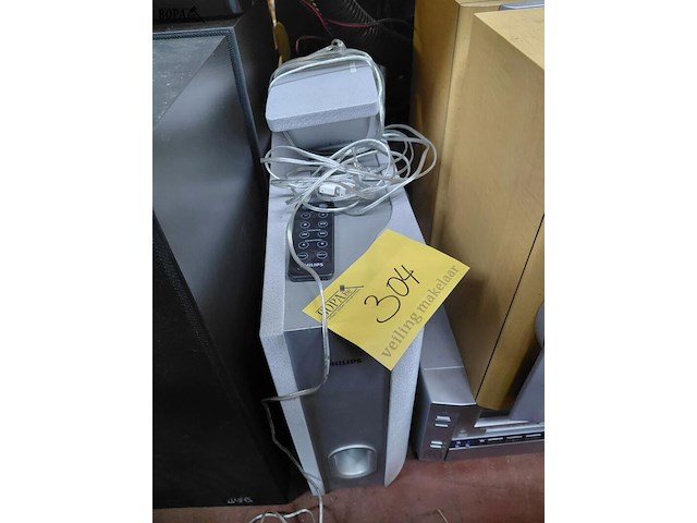 Lot 304 - boxen philips 2 stuks + afstandsbediening - afbeelding 3 van  3