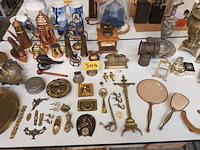 Lot 304 - decoratie in koper. 55 stuks - afbeelding 1 van  9