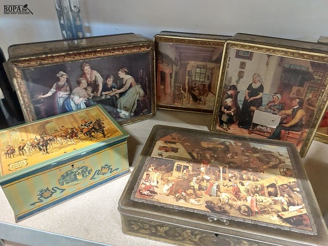Lot 304 - diverse blikken dozen, ong 7 stuks - afbeelding 2 van  3