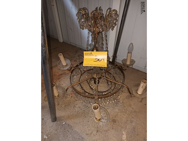 Lot 304 - luchter 6 armen - afbeelding 1 van  3