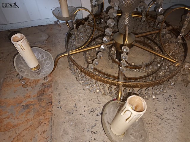 Lot 304 - luchter 6 armen - afbeelding 2 van  3