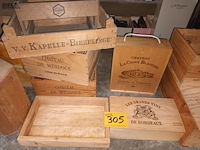 Lot 305 - wijnkistjes. 13 stuks - afbeelding 3 van  4