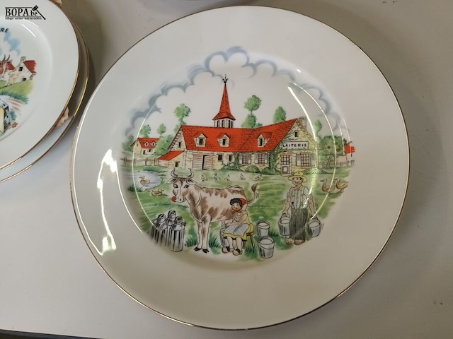 Lot 306 - kaasborden limoges france. 12 stuks - afbeelding 2 van  6