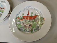 Lot 306 - kaasborden limoges france. 12 stuks - afbeelding 2 van  6