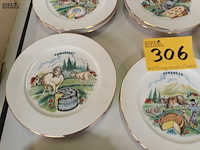 Lot 306 - kaasborden limoges france. 12 stuks - afbeelding 4 van  6